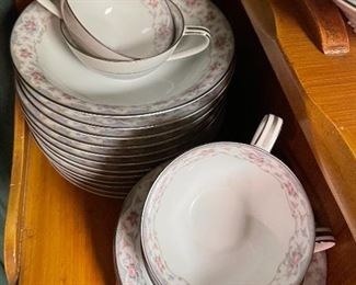 Vintage Western California Ranch Mission Spanish Revival Monterey Era Coronado 1930's Furniture Hand Painted Floral ~ La Fiesta Style Hutch/Buffet/Sideboard with Built in Shelves, Nortaki China Japan "Bloomfield"