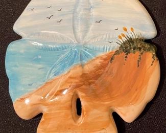 Ceramic Hand Painted Sand Dollar