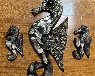 Vintage Seahorse Wall Decoration Resin