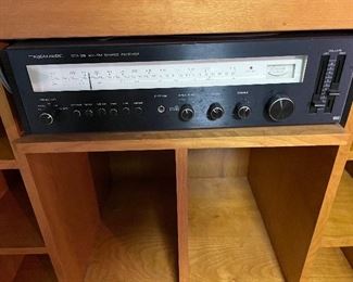 Hand Crafted Stereo Cabinet, Realistic AM/FM Stereo Receiver, Speakers