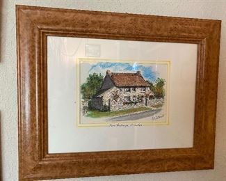 Rose Cottage, Gileston Signed C.G. Dkins