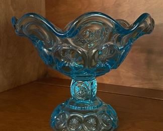 Vintage Blue Moon & Stars Candy Dish