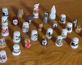 Assorted Collectible Thimbles 