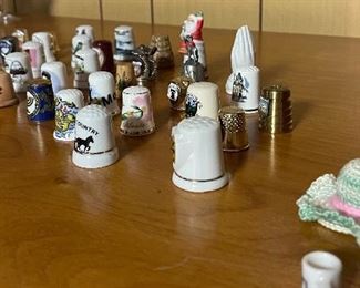 Assorted Collectible Thimbles 
