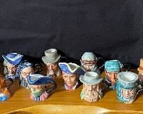 Assorted Vintage Miniature Toby Jugs