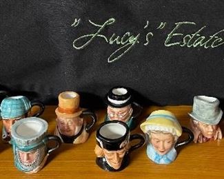 Assorted Vintage Miniature Toby Jugs