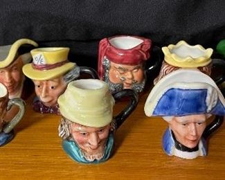 Assorted Vintage Miniature Toby Jugs