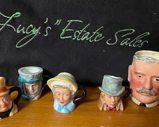 Assorted Vintage Miniature Toby Jugs