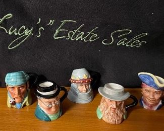 Assorted Vintage Miniature Toby Jugs