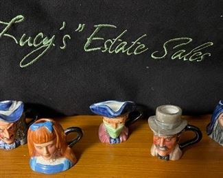 Assorted Vintage Miniature Toby Jugs
