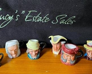 Assorted Vintage Miniature Toby Jugs