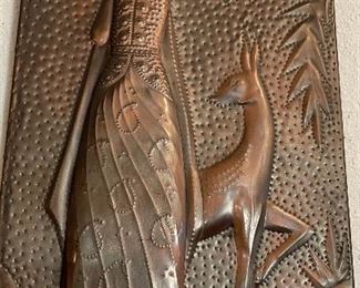 Hand Crafted Pounded Copper Art