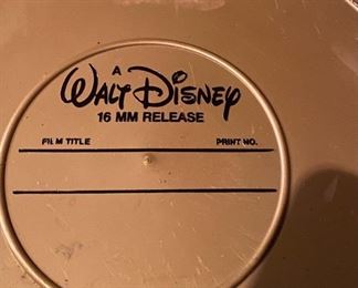 Walt Disney 16mm Metal Film Can Tin Canister Movie Reel Safety Film