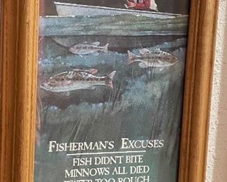 Framed Fisherman's Excuses