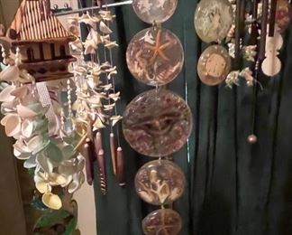 Assorted Hand Crafted & Sea Shells Hanging Chimes