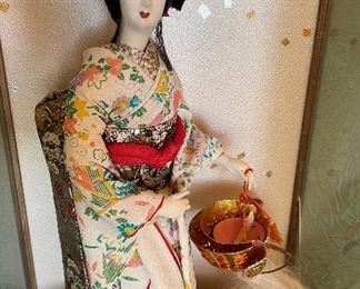 Geisha Girl Encased in Glass Japan