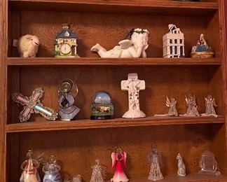 Hand Crafted Shadow Box/Shelving, Assorted Vintage Collectible Avon Bottles