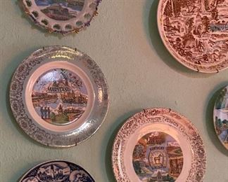 Assorted Collectible Plates from United States & Foreign Countries
