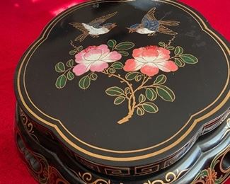 Vintage Asian Wood Carved Japanese Flower Plant Stand Pedestal Table