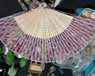 Hand Held Fan Wooden Handle