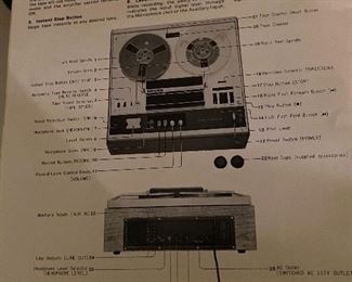 Sony Stereo Reel to Reel Tapecorder Player Booklet