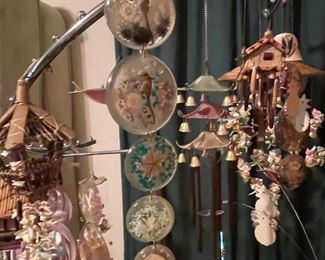 Assorted Hand Crafted & Sea Shells Hanging Chimes