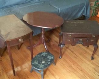 Tables and A Footstool