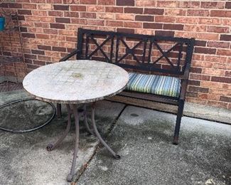 Table and bench 5.00 each