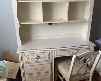 Girl bookcase and desk and chair 10.00 for desk and 5.00 chair