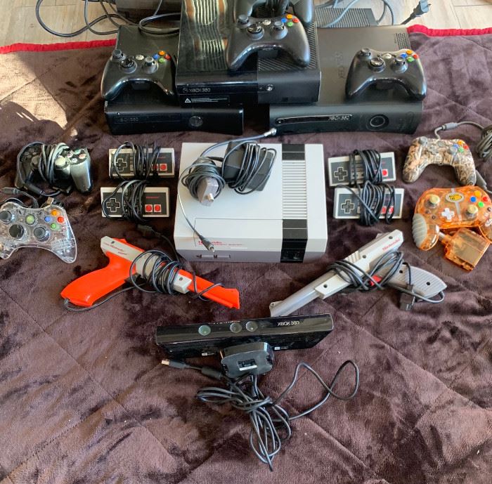 NINTENDO ORIGINAL, XBOX--ALL TESTED AND WORKING