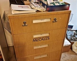 McCalls Pattern Cabinet