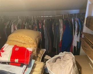 CLOTHES IN EVERY WALK IN CLOSET AND THERE ARE SEVERAL!!!