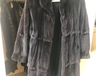 ONE OF SEVERAL MINK COATS