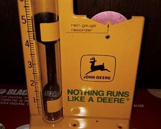 John Deere rain gauge