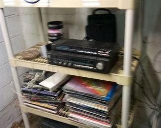 8. PIONEER LASER DISC PLAYER WITH TONS OF LASER DISC$400