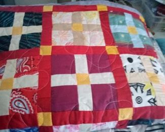 29.HOME MADE QUILT $45 MACHINE STITCHED