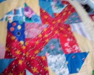32.HOME MADE QUILT $45 MACHINE STITCHED