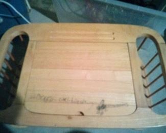 60. .WOODEN BED TRAY $10