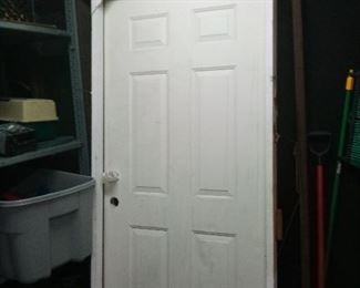 131. OUTSIDE DOOR HAS SOME DENTS $40