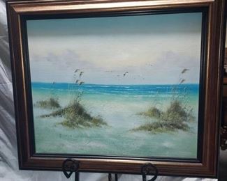 Beautiful Beach Framed Canvas