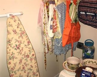 Vintage Kitchen Aprons/Ironing Board