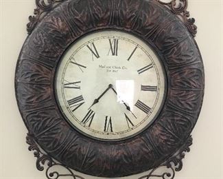 Large Metal Decorative Wall Clock