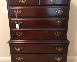 Cherry Chippendale Style Chest of Drawers (Sumter Cabinet Co. Sumter, South Carolina)