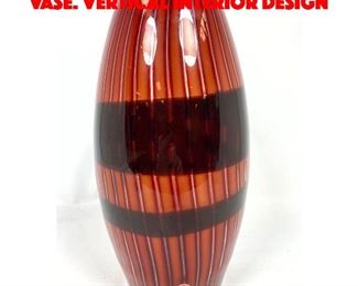Lot 22 Murano Italian Art Glass Vase. Vertical interior design