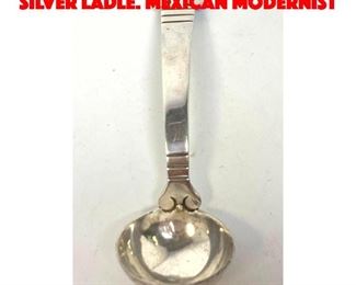 Lot 44 HECTOR AGUILAR Sterling Silver Ladle. Mexican Modernist