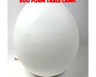 Lot 89 Vistosi style Murano Glass Egg Form Table Lamp. 