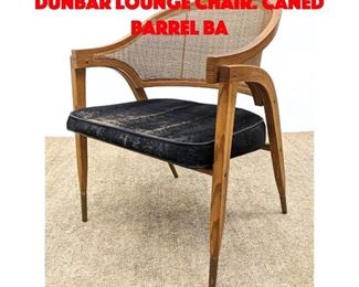 Lot 116 EDWARD WORMLEY for DUNBAR Lounge Chair. Caned Barrel Ba
