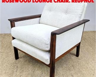 Lot 119 Hans Olsen Danish Modern Rosewood Lounge Chair. Reuphol