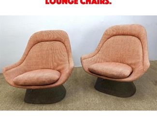 Lot 142 Pair WARREN PLATNER Large Lounge Chairs. 