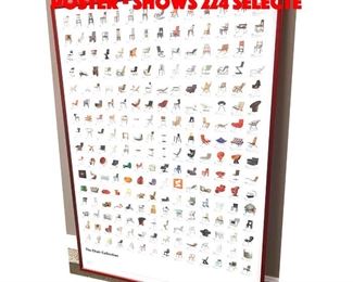 Lot 150 Vitra The Chair Collection Poster  shows 224 selecte